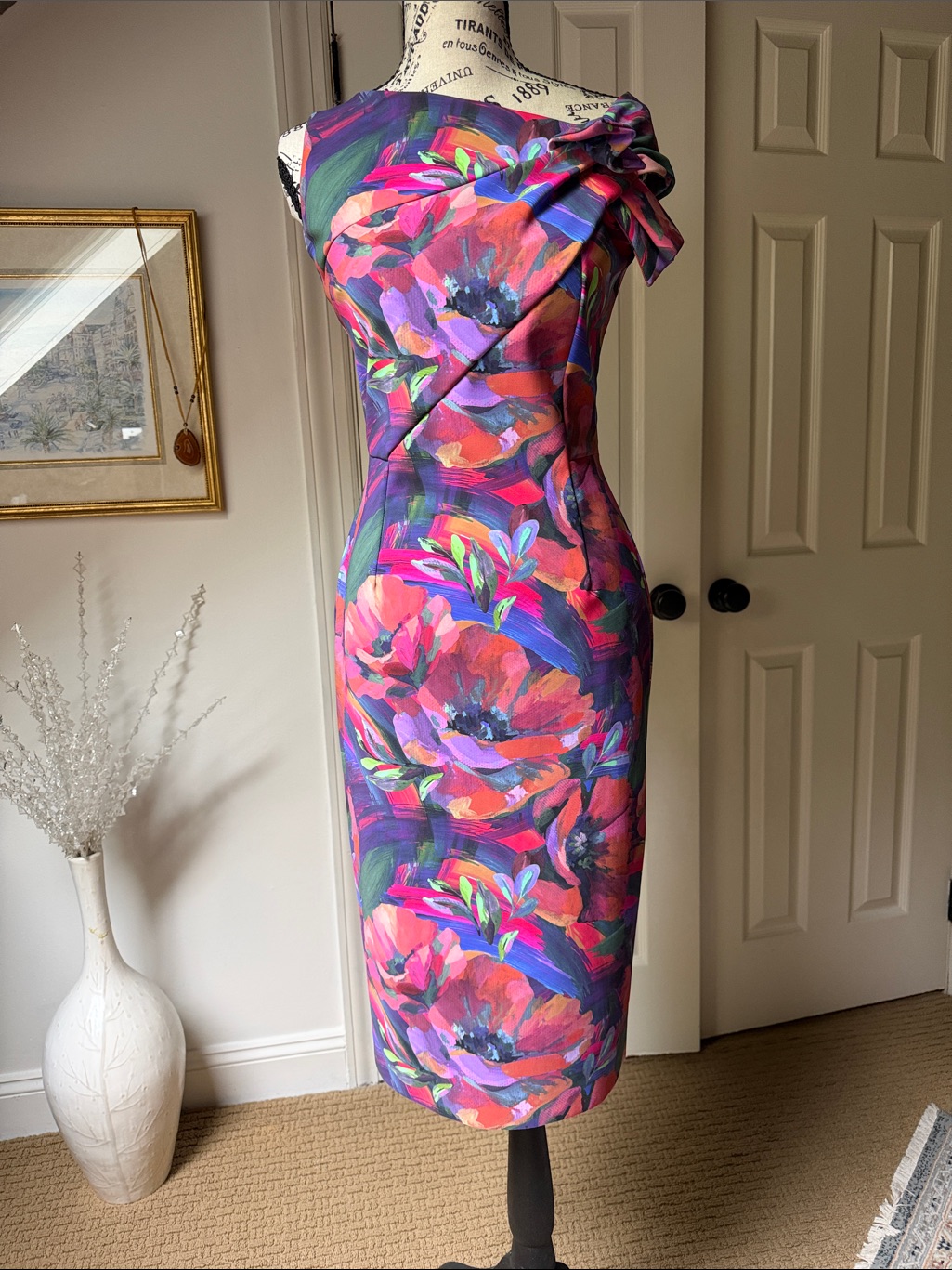 Chiara Boni One Shoulder Floral Dress - Multicolor